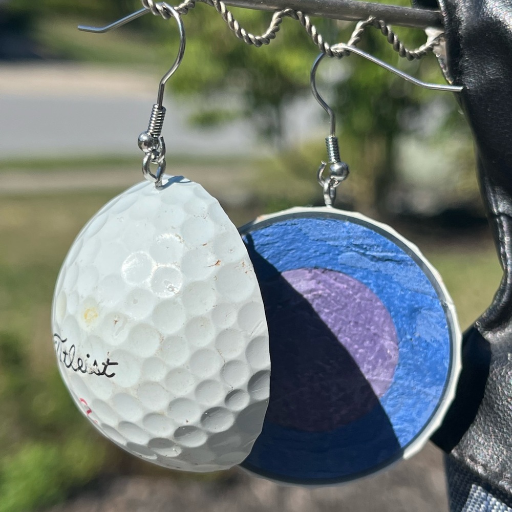 Golf Ball Earrings